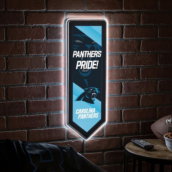 Evergreen Carolina Panthers Pennant 9 in. x 23 in. Plug-in LED Lighted Sign  8LED3804PEN - The Home Depot