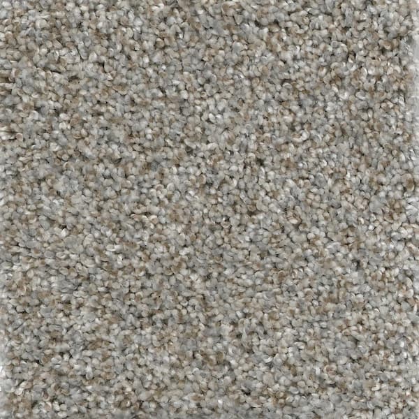 Home Decorators Collection Trendy Threads I - Fabulous - Gray 40 oz. SD Polyester Texture Installed Carpet