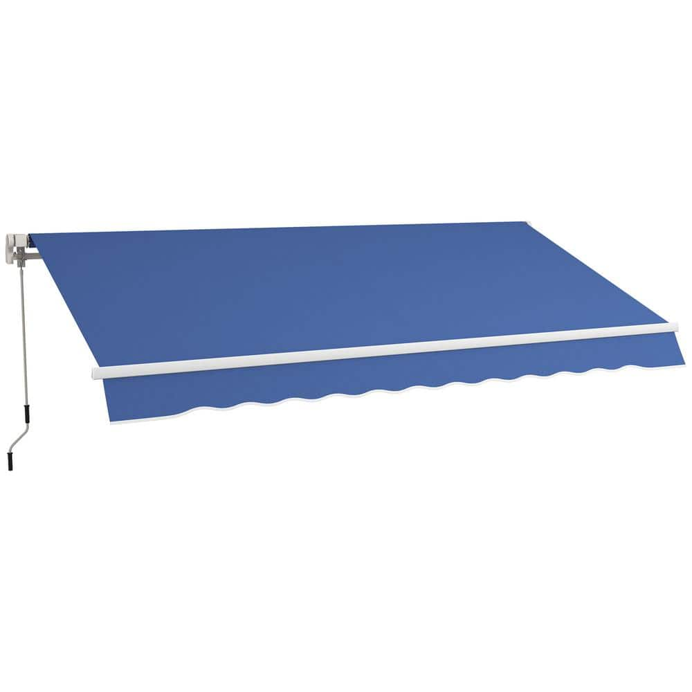 Outsunny Polyester Fabric 12 in. x 10 in. Shade Cloths Dark Blue