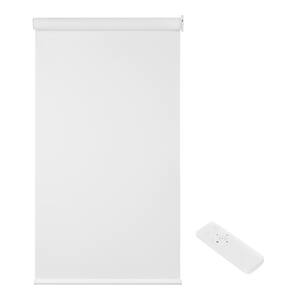 Lumi Blackout Cordless Vinyl Roller Shade, White, 33 inch x72 inch