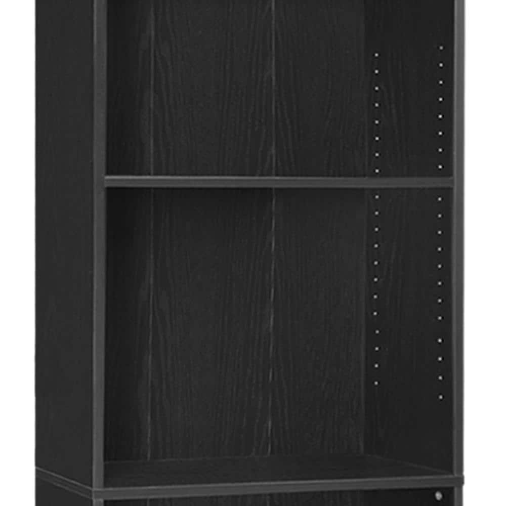 JAYA 5-Shelf Black Open Bookcase