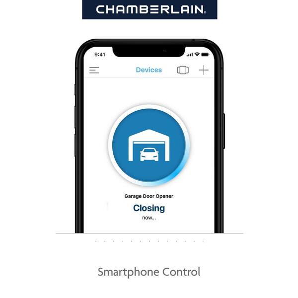 Chamberlain C2212T 1/2 HP Smart Chain Drive Garage Door Opener with Battery Backup - 3