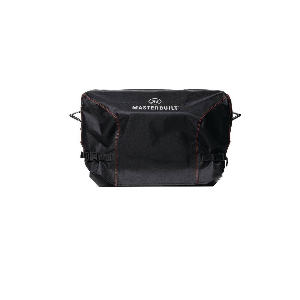 Black Water-Resistant Portable Charcoal Grill Cover