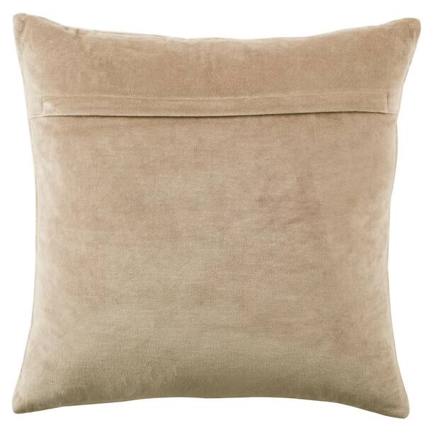 18 X 18 Beige Cowhide Throw Pillow 18 X 18 Beige Cowhide Throw Pillow