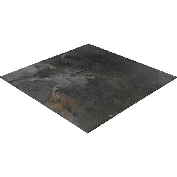 Highland Shore Graphite 24 in. x 24 in. Glazed Porcelain Floor and Wall Tile (15.76 sq. ft./Case)