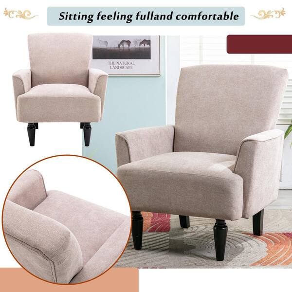 beige comfy chair