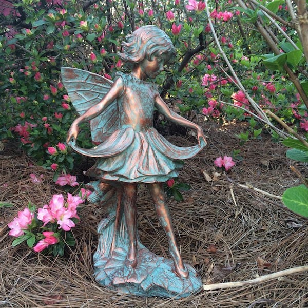 Design Toscano 17 Garden Flower Magical Fairy Home Gallery Statue Sculpture  Figurine