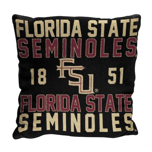 THE NORTHWEST GROUP NCAA Florida State Stacked Multi-Colored Pillow