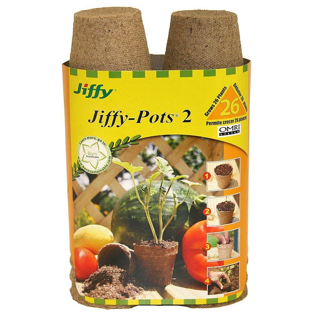 Jiffy 2-1/4 in. Peat Pots (26-Pack) 5214 - The Home Depot