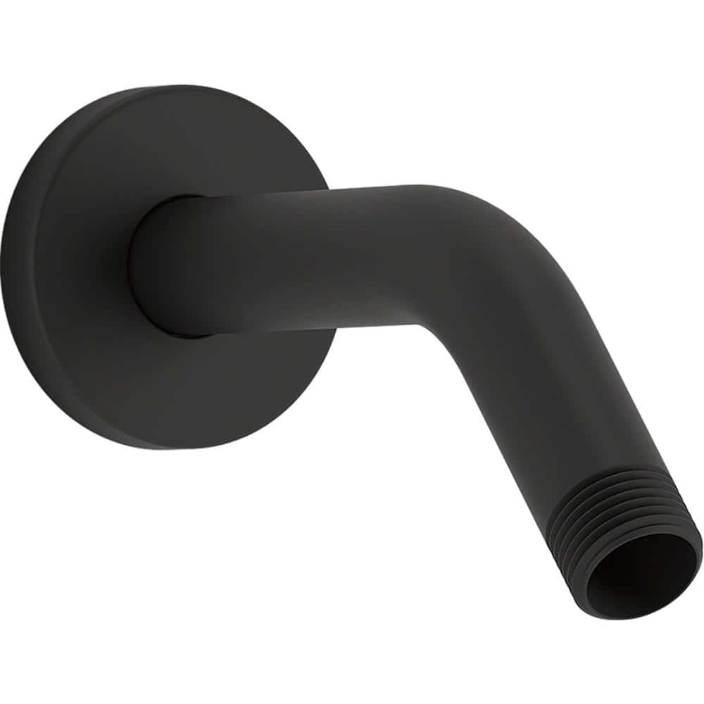 KOHLER Statement Shower Arm and Flange in Matte Black 26318BL The