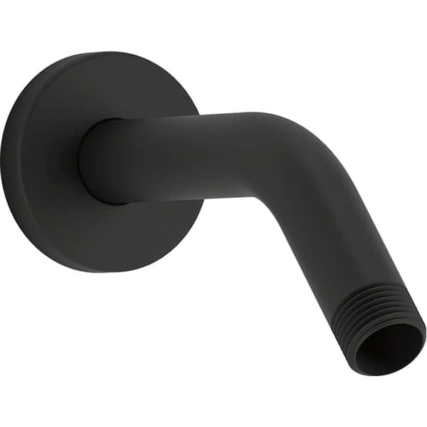 KOHLER Statement Shower Arm and Flange in Matte Black