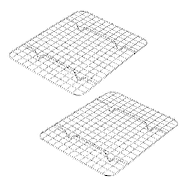 Stainless Steel Baking and Cooling Rack Set with Rust Resistant Finish Oven Safe Dishwasher Safe for Kitchen Use