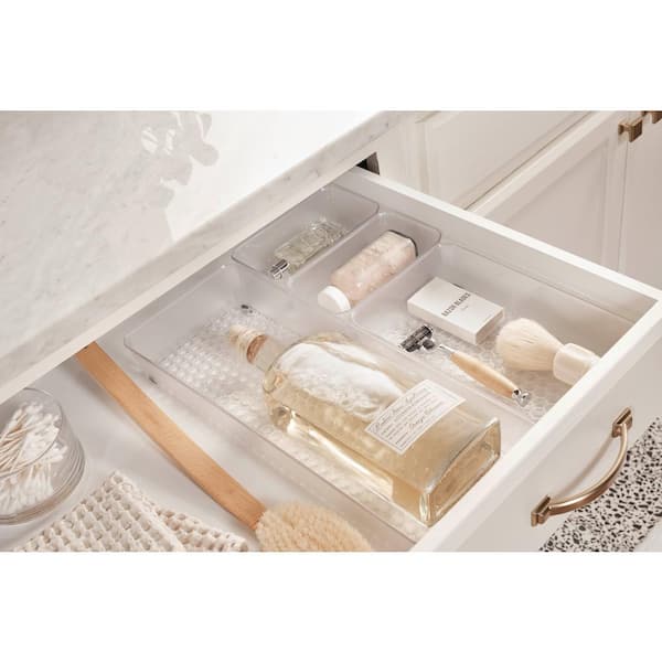 Spectrum Hexa Clear Frost In-Drawer Organizers, Set of 4
