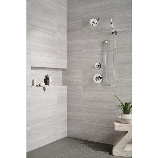 Trinsic 2-Spray Dual Wall Mount Fixed and Handheld Shower Head 1.75 GPM in Chrome