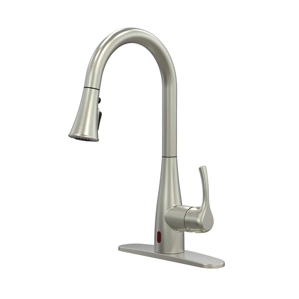 Brushed Nickel Finish Glacier Bay Pull Down Kitchen Faucets Rf412034 64 1000 
