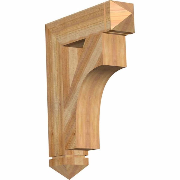 Ekena Millwork 6 in. x 34 in. x 26 in. Western Red Cedar Westlake Arts and Crafts Rough Sawn