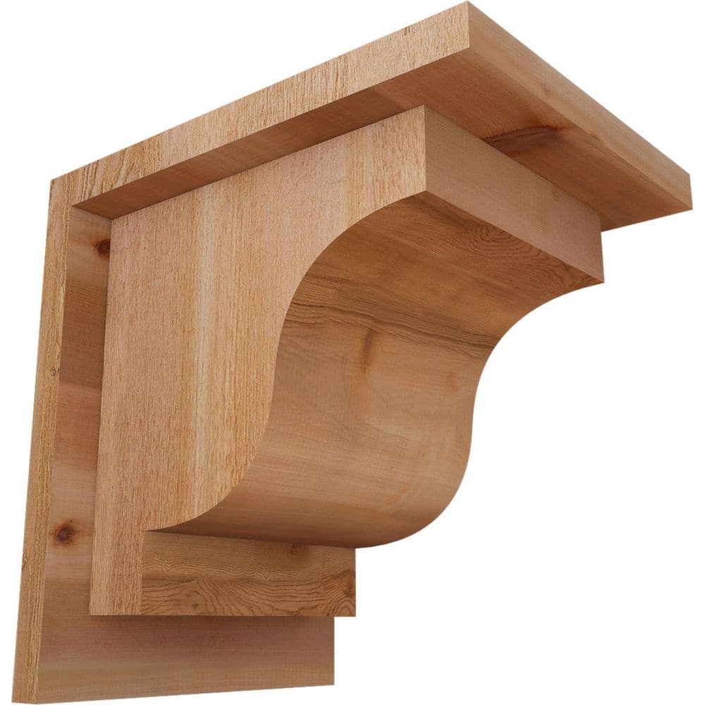 8 in. x 10 in. x 10 in. Newport Rough Sawn Western Red Cedar Corbel with Backplate price history on PriceWatchPro
