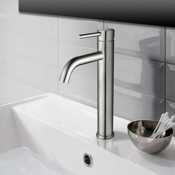 Venturi Single Hole Single-Handle Bathroom Faucet in Brushed Nickel