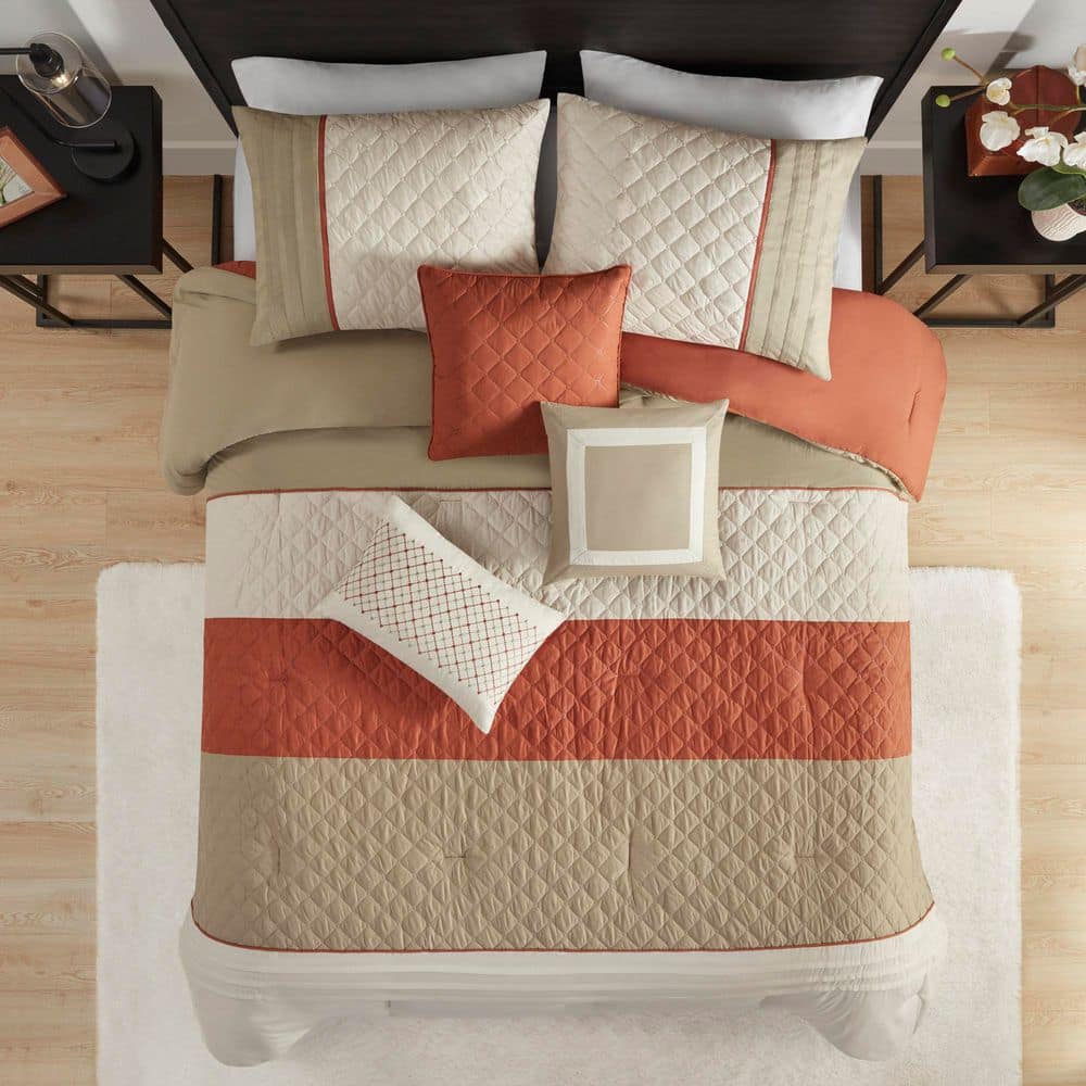 Spice Queen Microfiber 7-Piece Bedspread Set
