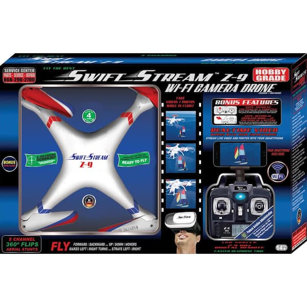 Reviews For Swift Stream Rc Rc Z 9vr Wi Fi Camera Drone With Virtual Reality Goggles Z 9vr White The Home Depot