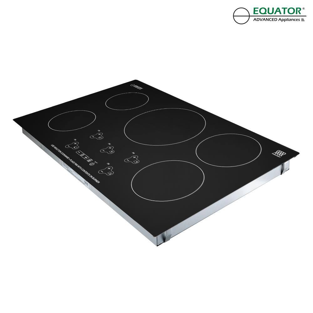 Buy 36 in. Smooth Ceramic Electric Induction Cooktop in Black with 5