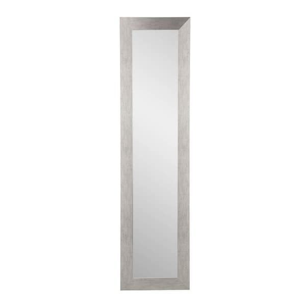 BrandtWorks Oversized Dark Silver/Brown Modern Mirror (71 in. H X 16 in. W)