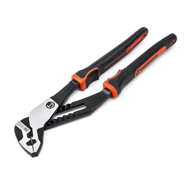 Crescent Z2 K9 10 in. Straight Jaw Tongue and Groove Dual Material Grip Pliers With K9 Angle Access Jaws