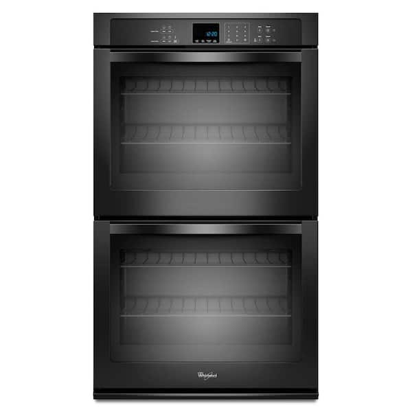 Whirlpool 27 in. Double Electric Wall Oven Self-Cleaning in Black