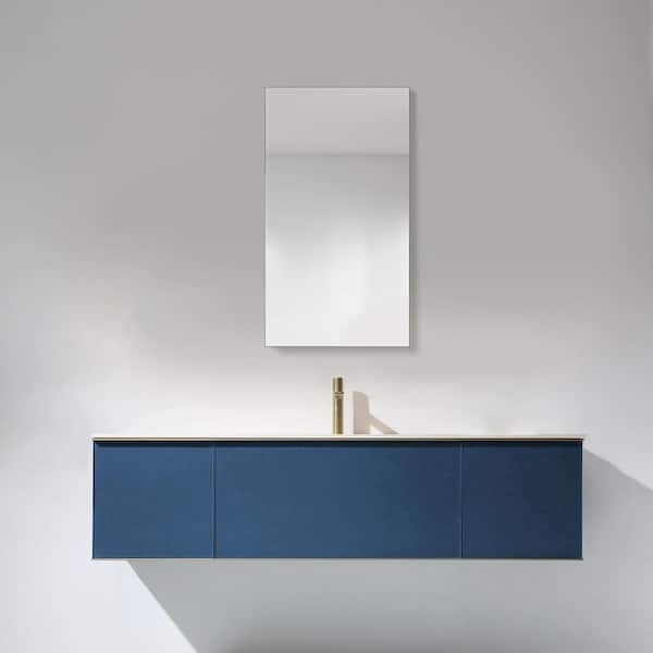 20 in. W x 36 in. H Rectangular Engineered Wood Medicine Cabinet with Mirror and Right Opening Door