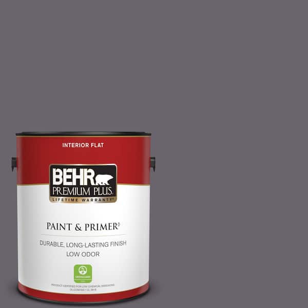 BEHR PREMIUM PLUS 1 gal. #N550-6 Alter Ego Flat Low Odor Interior Paint & Primer
