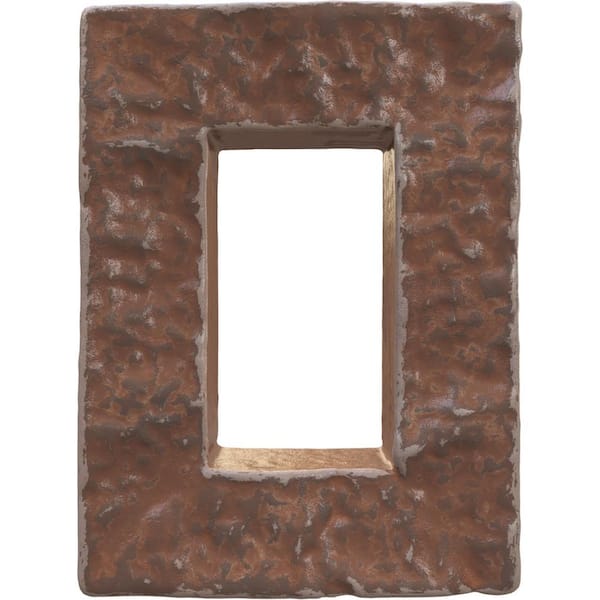 Ekena Millwork 4 in. W x 3 in. D x 7-7/8 in. H Universal Electrical Cover for StoneWall Faux Stone Siding Panels in York Town