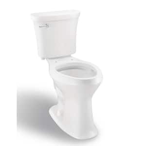 SuperClean 12 inch Rough In Two-Piece 1.28 GPF Single Flush Elongated Toilet in White Seat Not Included