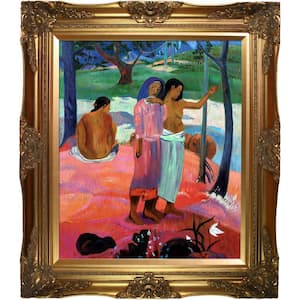 The Call, 1902 by Paul Gauguin Victorian Gold Framed People Oil Painting Art Print 28 in. x 32 in.