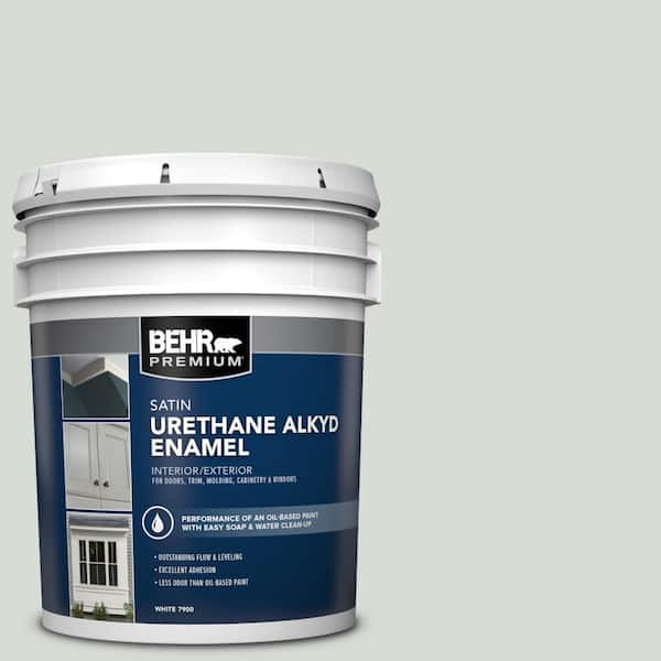 BEHR PREMIUM 5 gal. #PWN-67 Nurture Urethane Alkyd Satin Enamel Interior/Exterior Paint