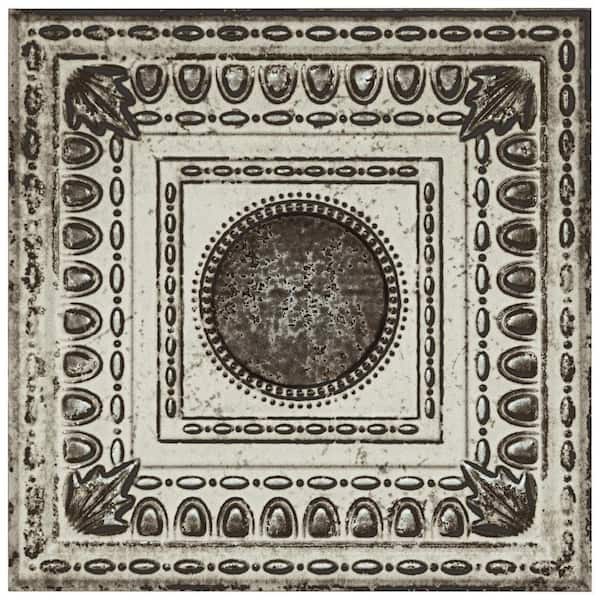 Ritz Anticatto White 8 in. x 8 in. Ceramic Wall Take Home Tile Sample