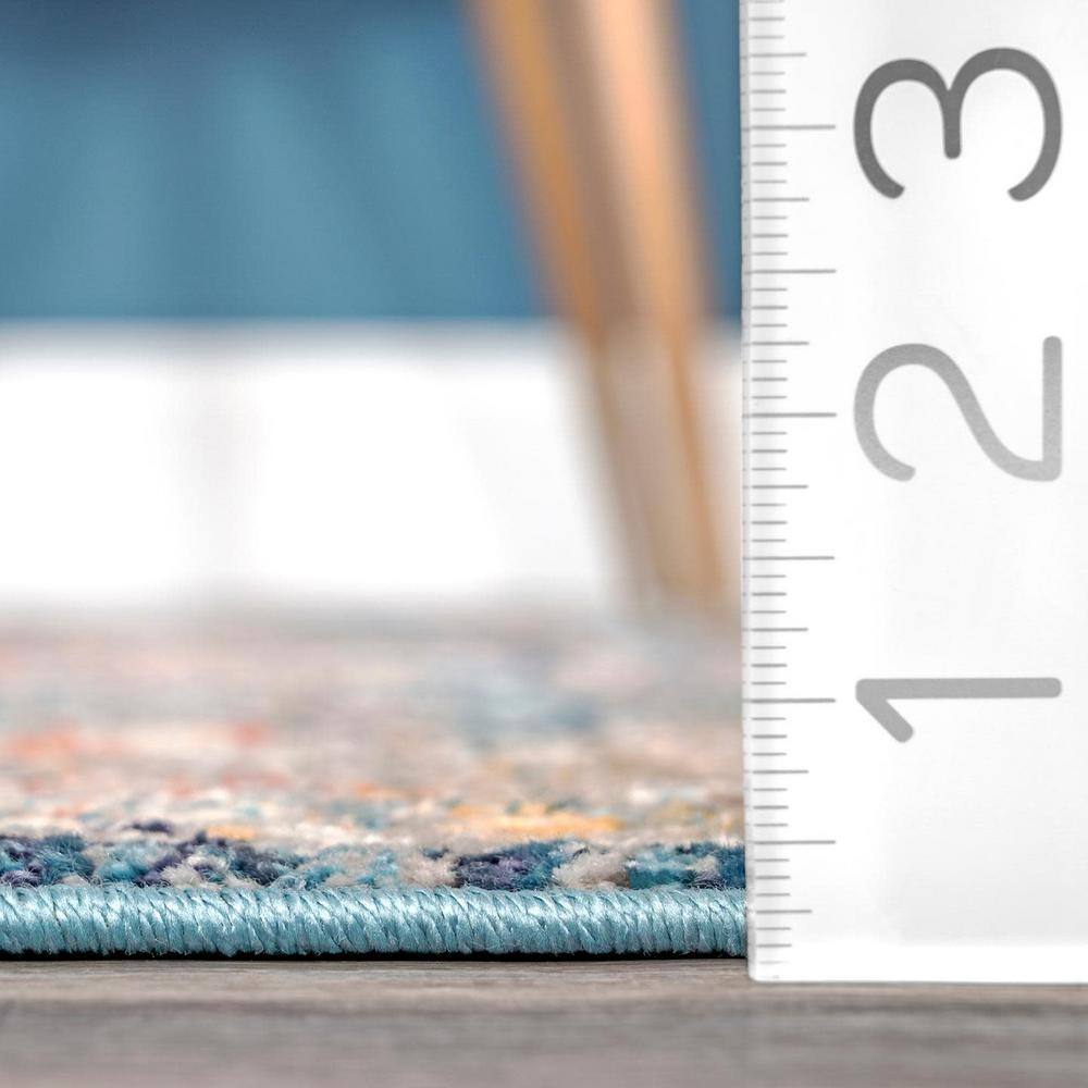Sawyer Multicolor Vintage Transitional Synthetic Runner Rug