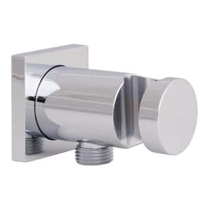 Vector Wall-Mount Supply Ell and Handheld Shower Mount in Polished Chrome