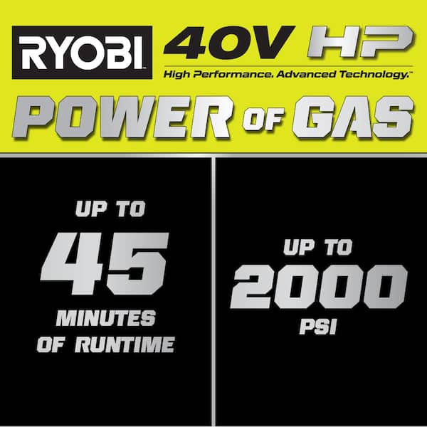RYOBI RY40306BTLVNM 40V HP Brushless Whisper Series 2000 PSI 1.2 GPM Cold Water Electric Pressure Washer (Tool Only) - 2