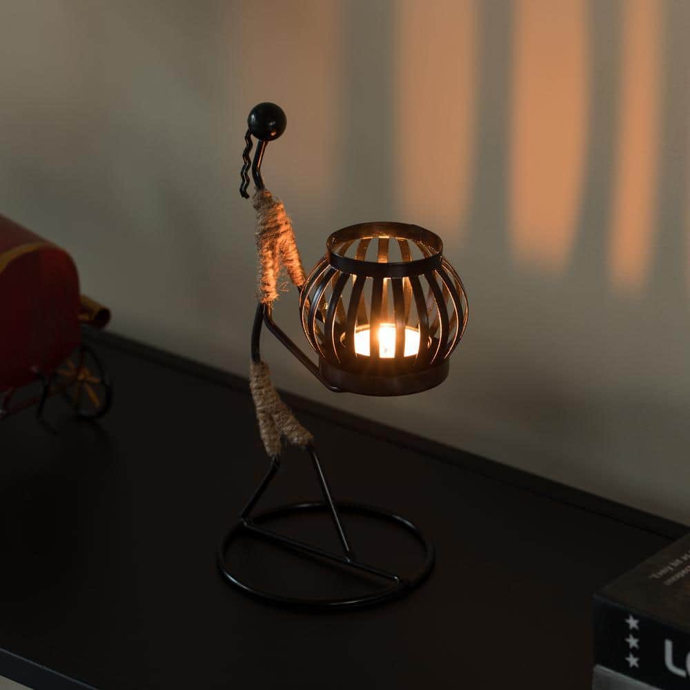 FABULAXE Wire Figure Candle Holder Decorative Modern Tea Light