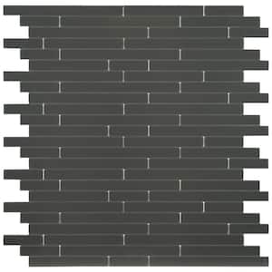 Silverina Interlocking 12 in. x 12.19 in. x 6.3mm Peel and Stick Metal Mosaic Tile (18.4 sq. ft./Case)