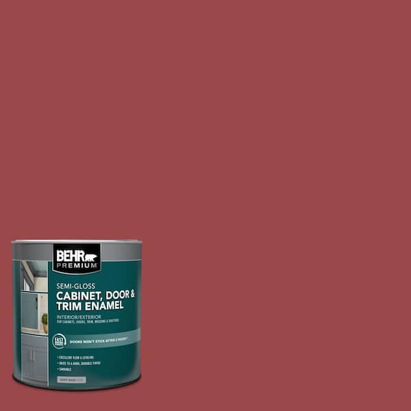 1 qt. #150D-7 Regal Red Semi-Gloss Enamel Interior/Exterior Cabinet, Door & Trim Paint