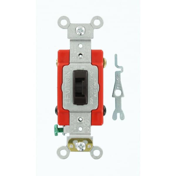 20 Amp Industrial Grade Heavy Duty 4-Way Locking Switch, Brown 1224-2L