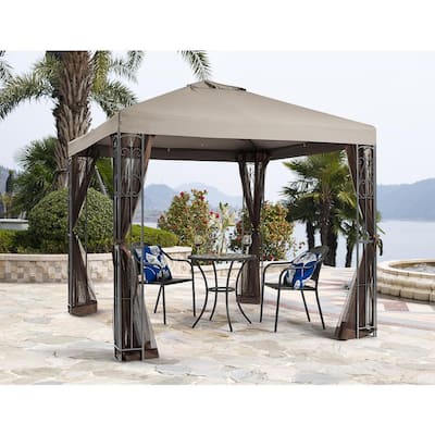 ​Rococo II 8 ft. x 8 ft. Gazebo with Mosquito Net
