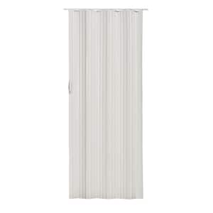 Dunes 36 in. x 80 in. White Vinyl Accordion Door with Hardware