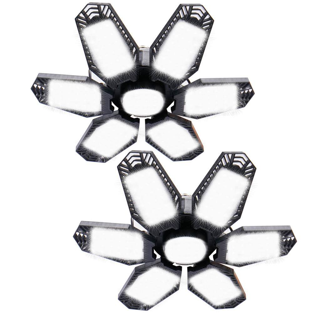 Operfurni LED Deformable Garage Light Ceiling Light (2Pack) MH6SWPW