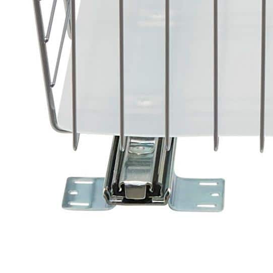 Silver Industrial-Grade Sliding Vegetable-Fruit Bin with PE Liner