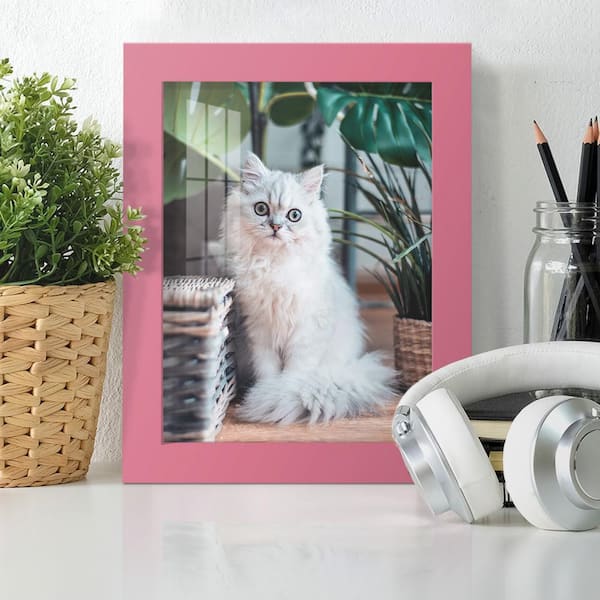 Modern 6 in. x 8 in. Hot Pink Picture Frame