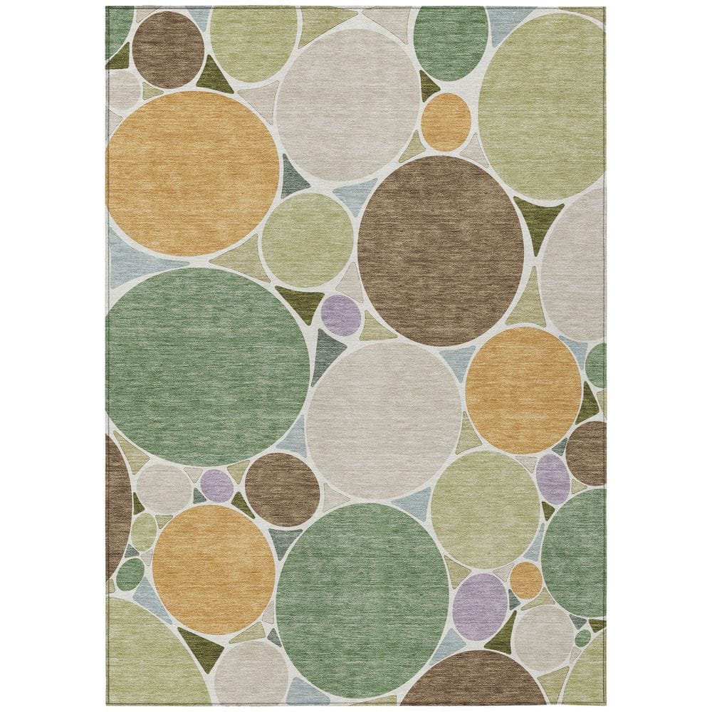 Chantille Machine Washable Indoor/Outdoor Abstract ACN2516 Basil 3 ft. x 4 ft. Area Rug price history on PriceWatchPro