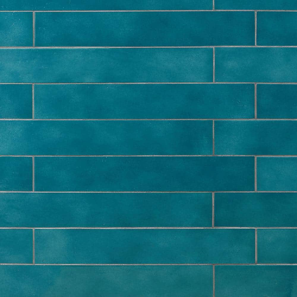 Ivy Hill Tile Appaloosa Carribean Blue 3 in. x 18 in. Porcelain Floor and Wall Tile (10.76 sq. ft./Case)