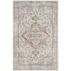 Nourison Astra Machine Washable Grey Multicolor 3 ft. x 5 ft. Distressed Traditional Area Rug 126191